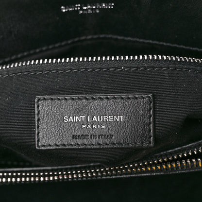 Saint Laurent Calfskin Y Quilted Monogram Medium Loulou Chain Satchel Black 7 of 13