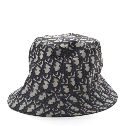 Christian Dior Oblique Reversible Teddy-D Brim Bucket Hat 57 Blue 4 of 8