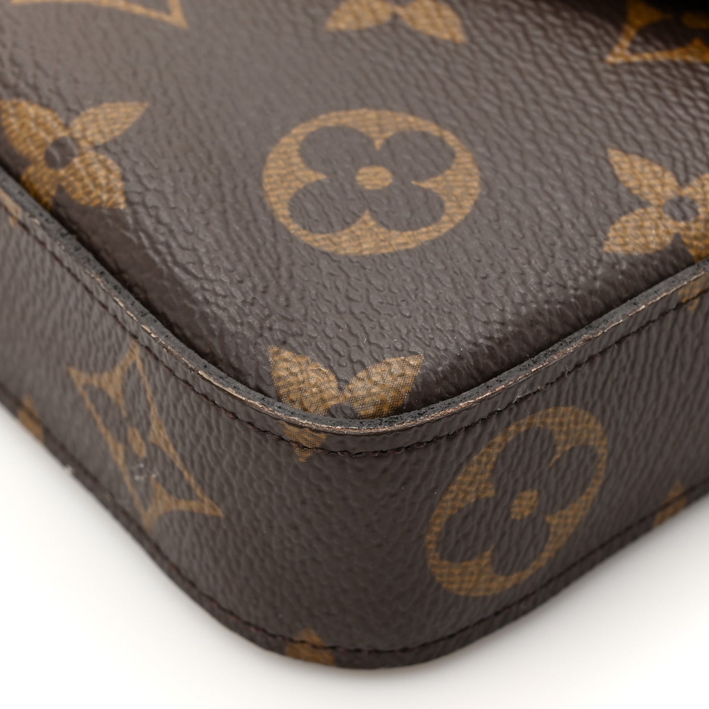 Monogram Pochette Felicie Chain Wallet Fuchsia