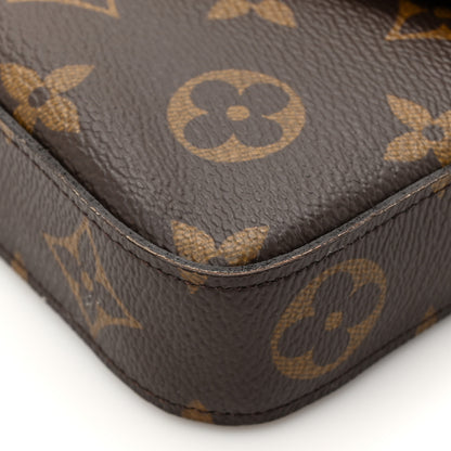 Louis Vuitton Monogram Pochette Felicie Chain Wallet Fuchsia 15 of 19