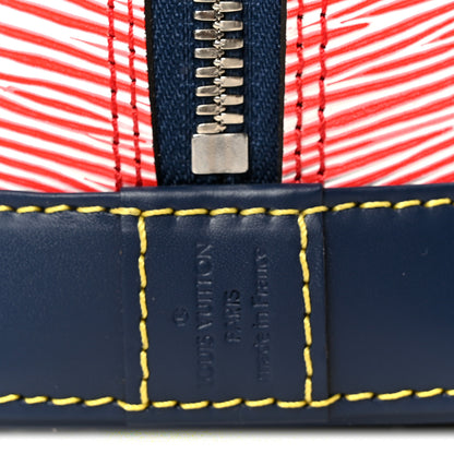 Louis Vuitton Epi Alma BB Denim Red 9 of 12