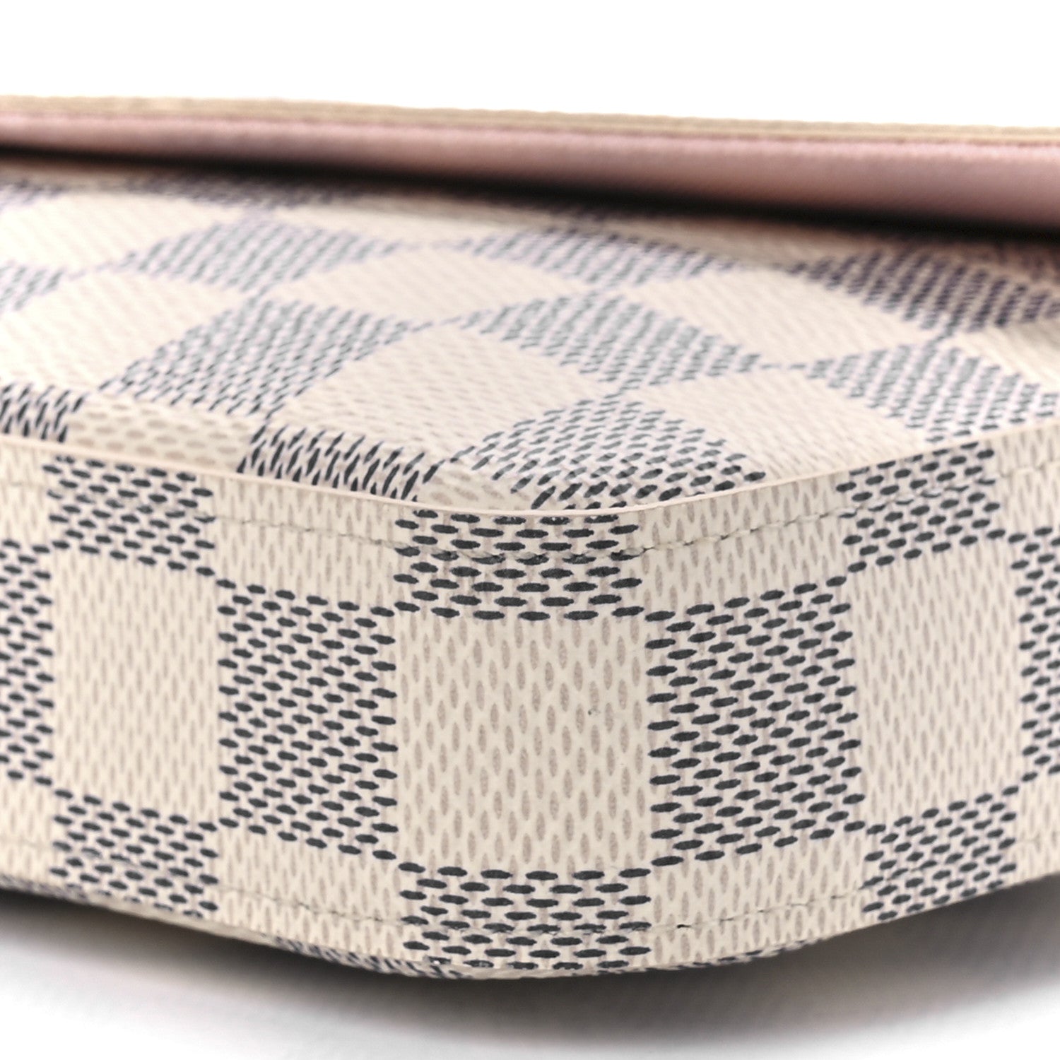 Louis Vuitton Damier Azur Pochette Felicie Chain Wallet Rose Ballerine 12 of 12