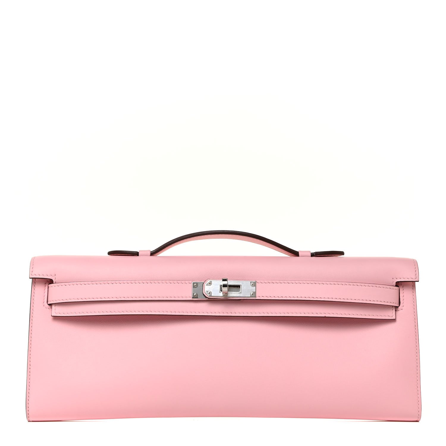 Hermes Swift Kelly Cut Clutch Pochette Rose Sakura 1 of 10