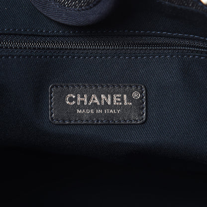 Chanel Denim Small Deauville Tote Dark Blue 6 of 11