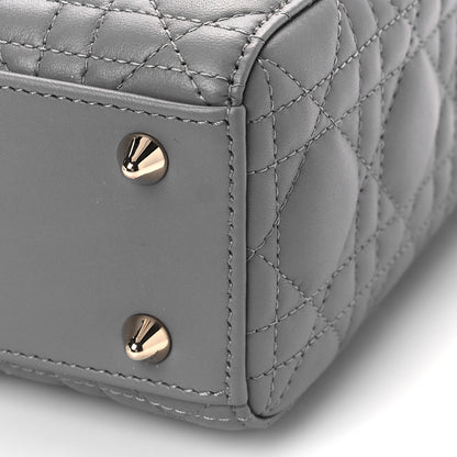 Christian Dior Lambskin Cannage Small My ABC Dior Lady Dior Grey 8 of 8