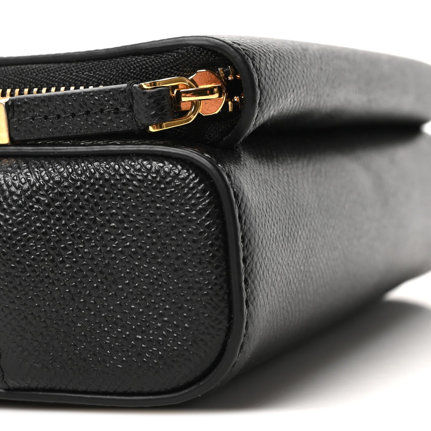 Christian Dior Grained Calfskin Caro Double Pouch Black 9 of 10