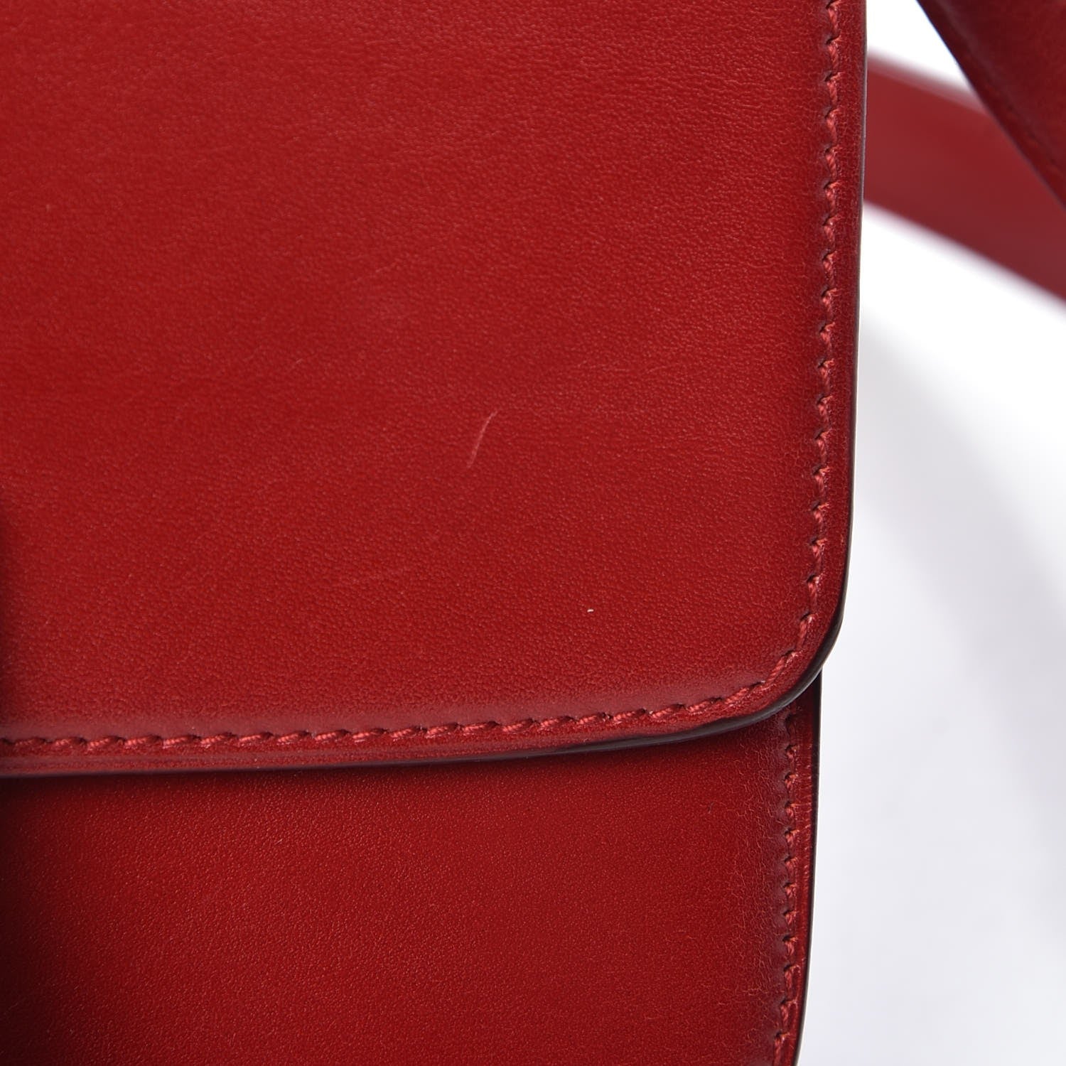 Celine Smooth Calfskin Small Classic Box Flap Bag Red 13 of 26