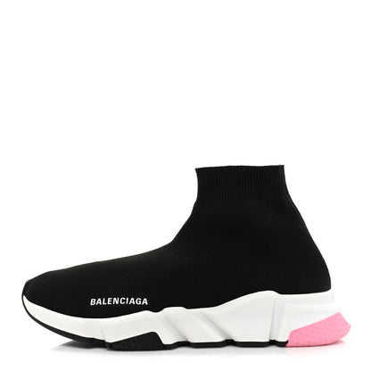 Balenciaga Neoprene Knit Multicolor Sole Womens Speed Sneakers 41 Black Pink 1 of 9