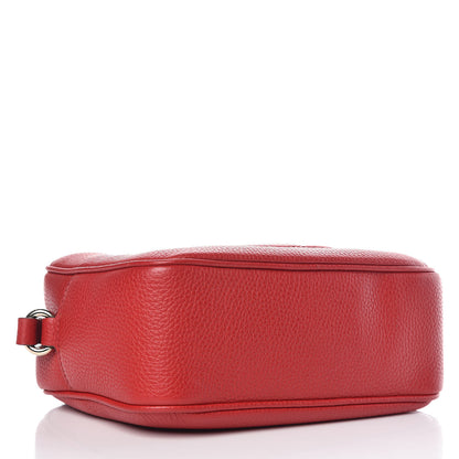 Gucci Pebbled Calfskin Small Soho Disco Bag Tabasco Red 4 of 9