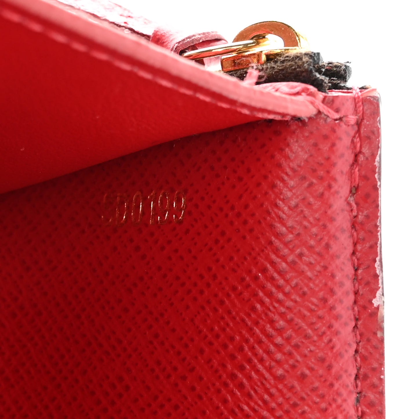 Damier Ebene Victorine Wallet Red