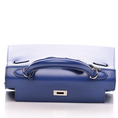 Hermes Tadelakt Kelly Sellier 25 Bleu Electrique 21 of 38