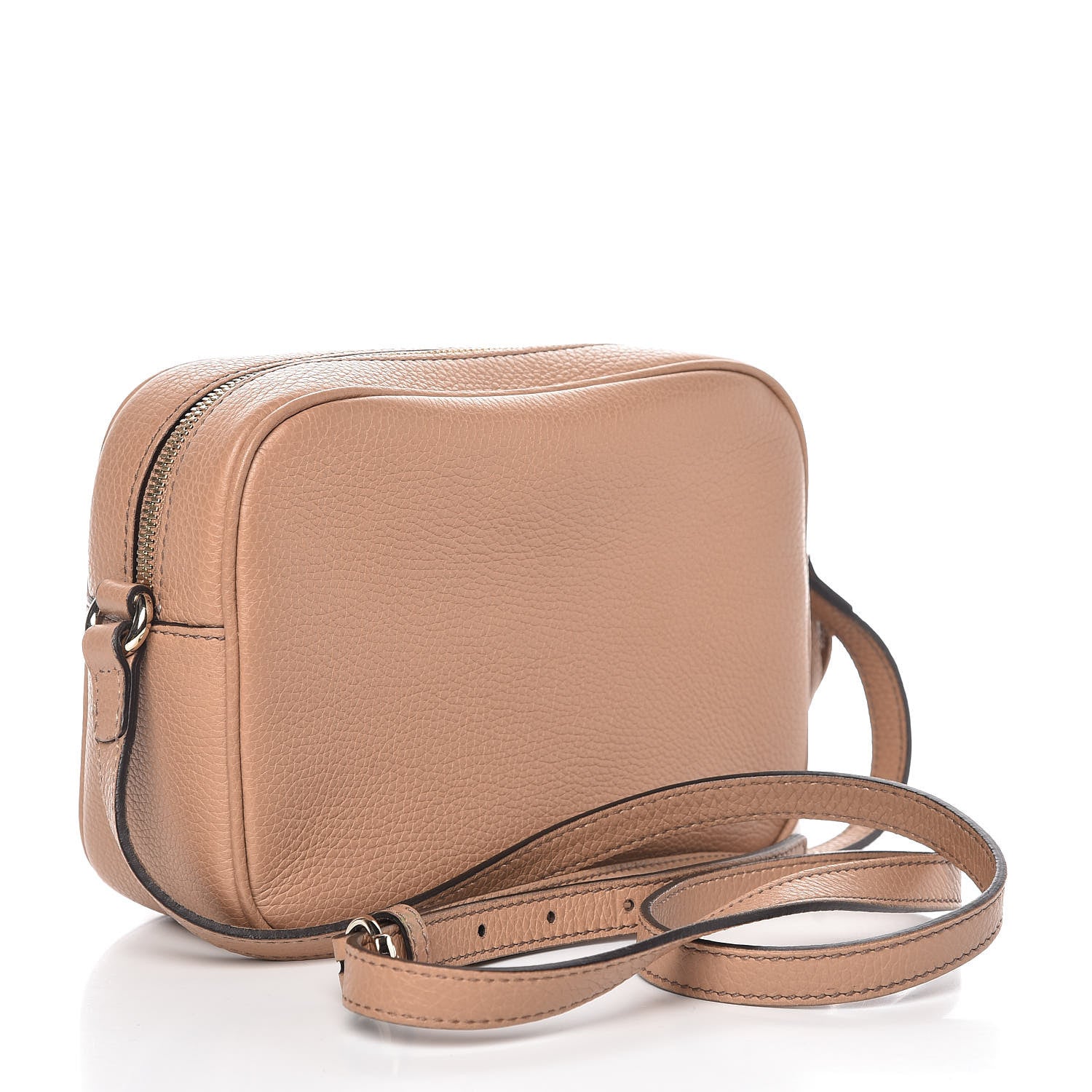 Gucci Pebbled Calfskin Small Soho Disco Bag Camelia 3 of 10