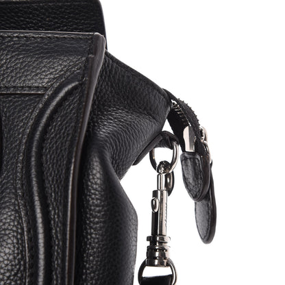 Celine Drummed Calfskin Nano Luggage Black 14 of 15