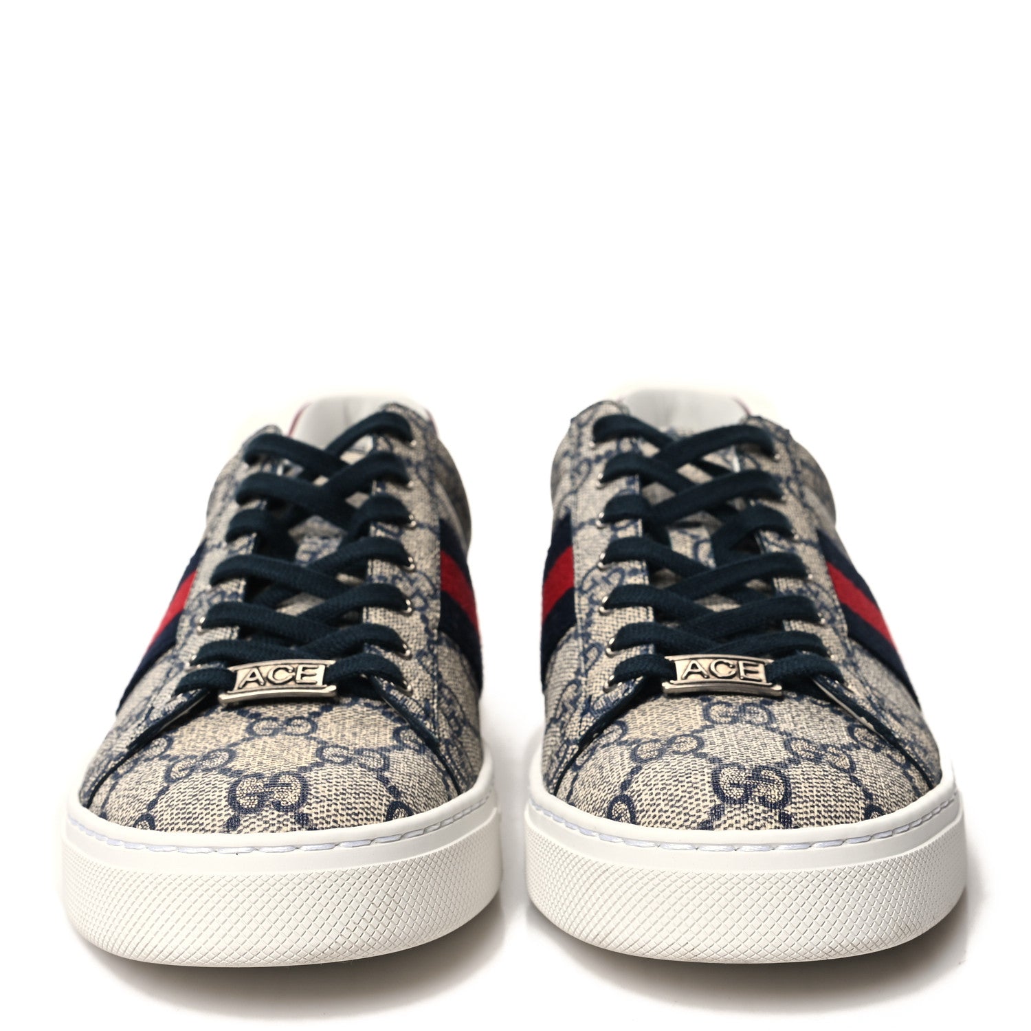 Gucci GG Supreme Monogram Womens Ace Low-Top Sneaker 38 Beige 2 of 8
