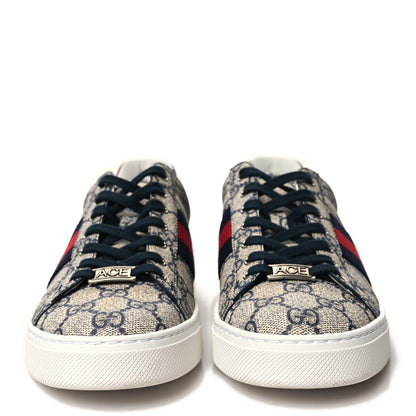 Gucci GG Supreme Monogram Womens Ace Low-Top Sneaker 38 Beige 2 of 8