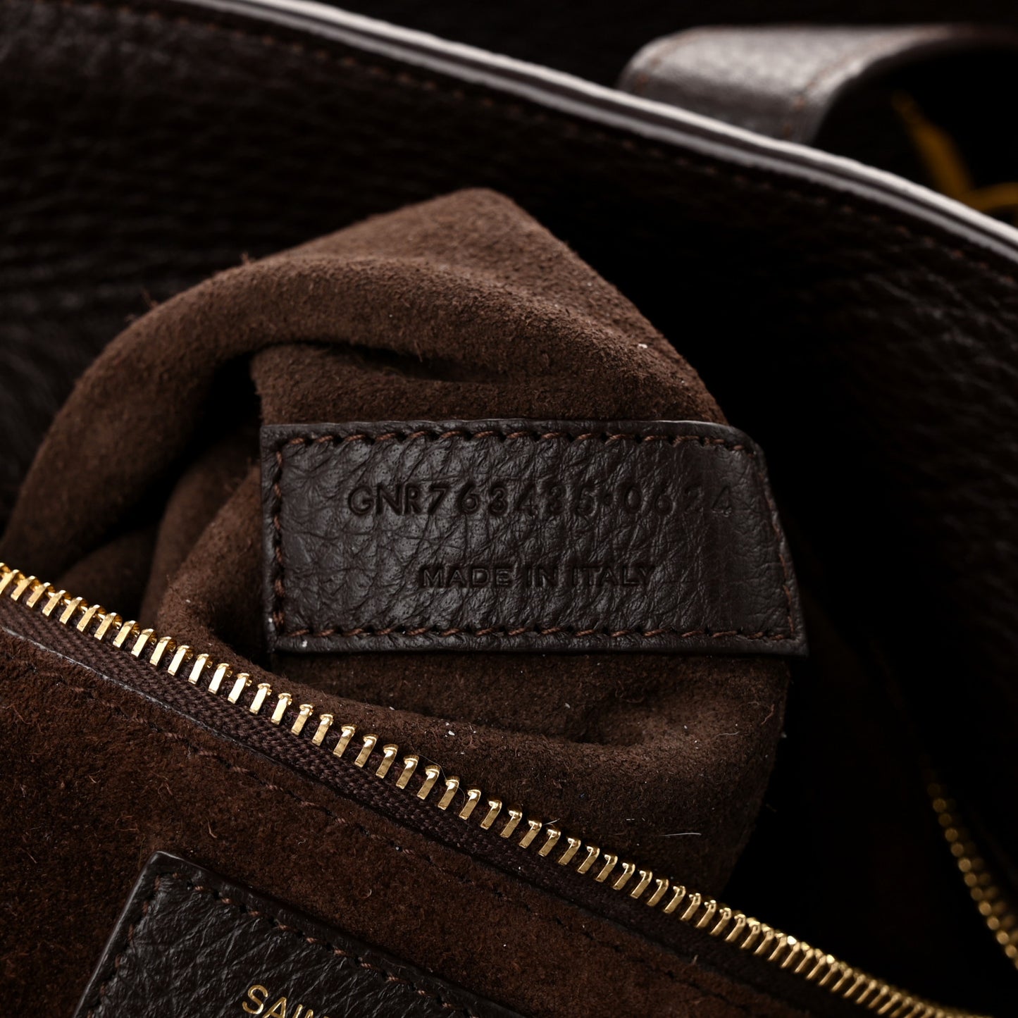 Grained Deerskin Bea Tote Sweet Chocolate