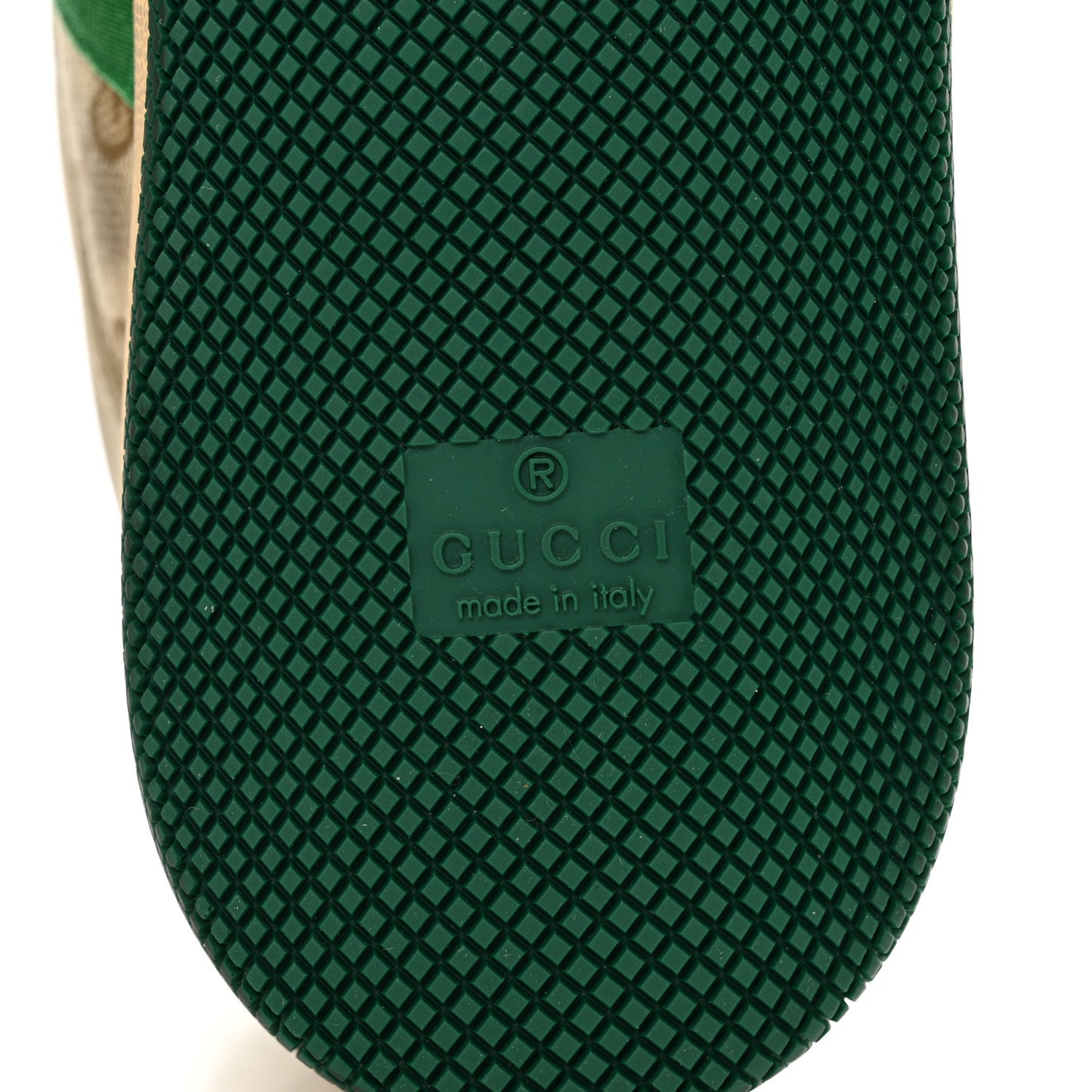 GG Monogram Nubuck Web Womens Screener Sneakers 39 New Sand Dusty Milk Vintage Green