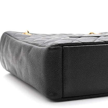 Chanel Caviar Quilted Petit Shopping Tote PST Black 9 of 11