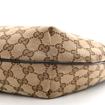 Gucci Monogram Medium Half Moon Hobo Dark Brown 10 of 13