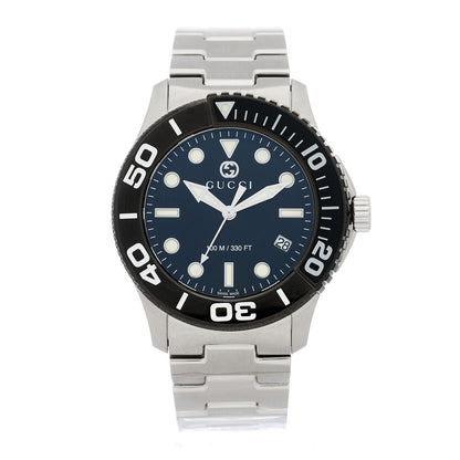 Gucci Stainless Steel Ceramic 45mm Dive Quartz Watch Black 1 of 5