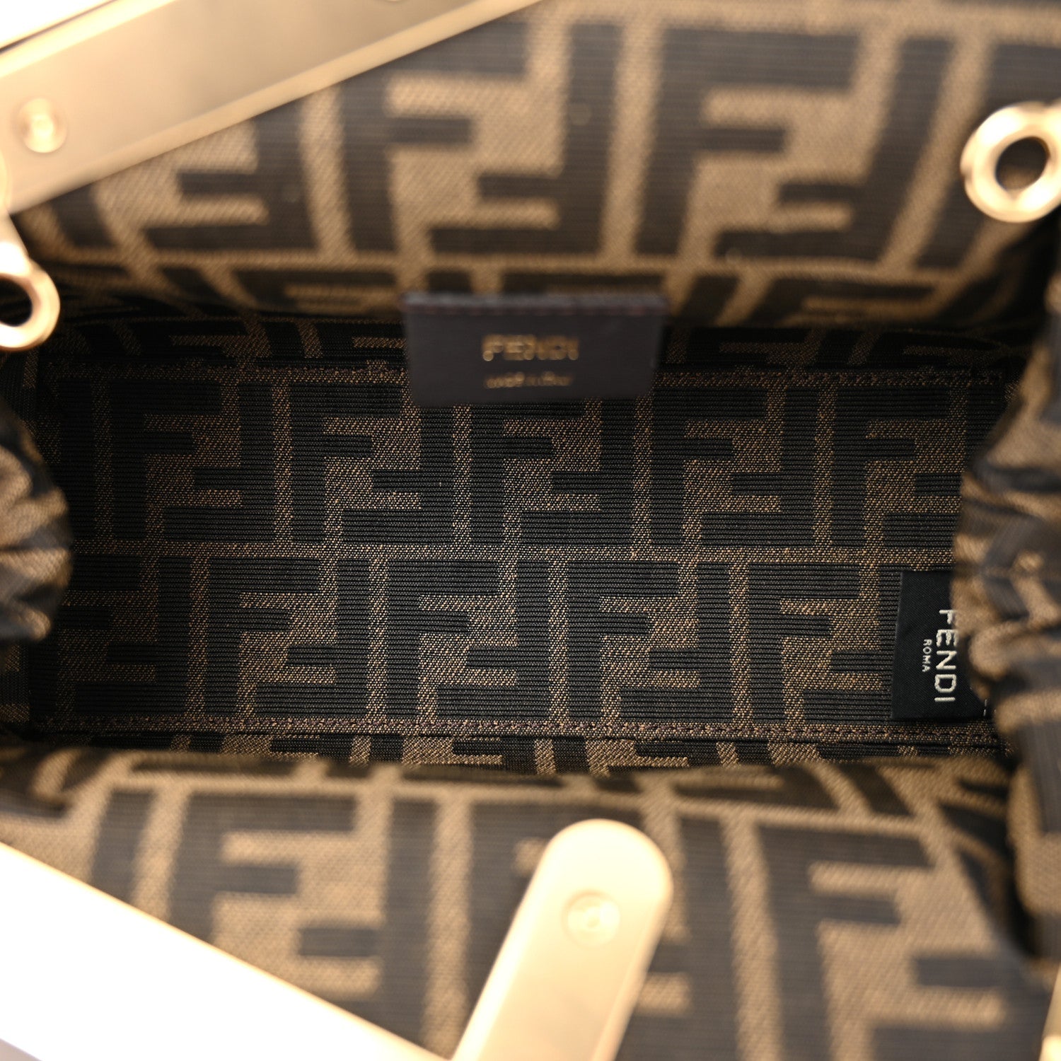 Fendi Shiny Nappa Small Fendi First Black 4 of 9