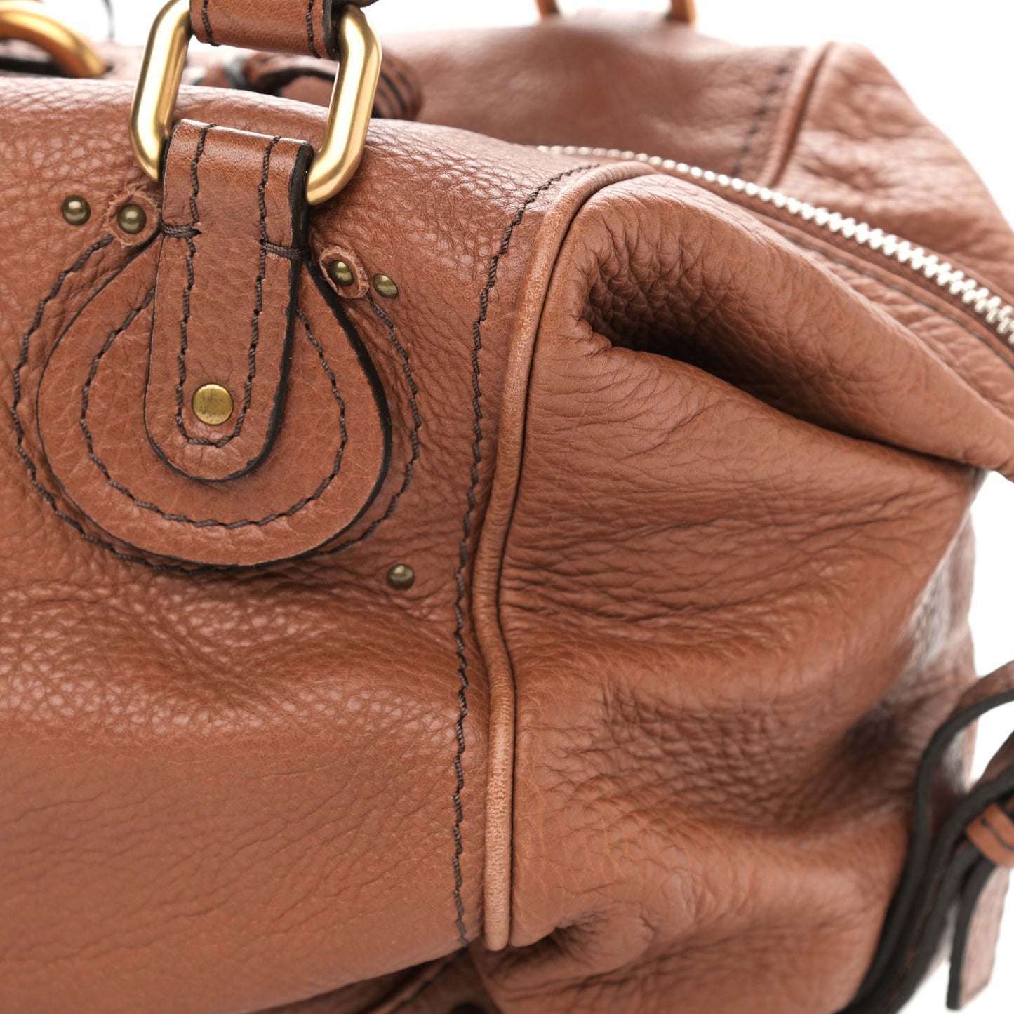 Calfskin Medium Paddington Satchel Nut