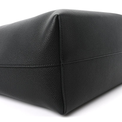 Celine Grained Calfskin Triomphe Medium Cabas Anais Black 8 of 9