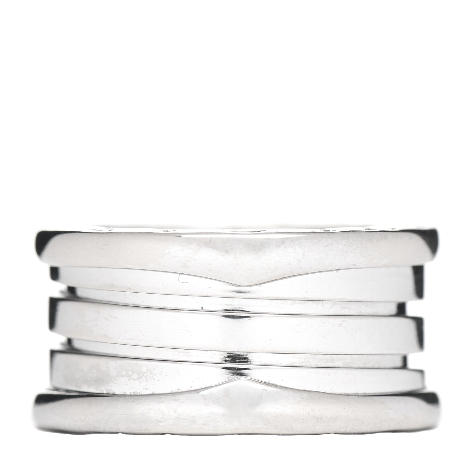 Bulgari 18K White Gold B.Zero1 Four-Band Ring 51 5.75 1 of 6