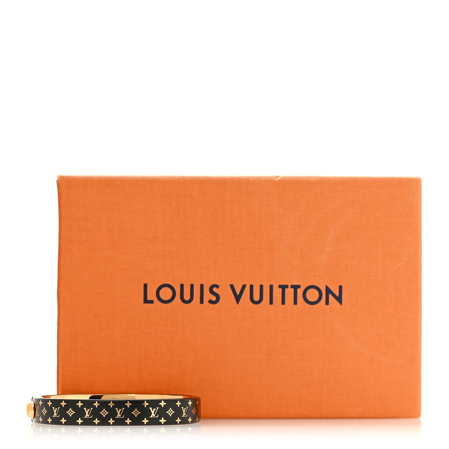 Louis Vuitton Monogram Nanogram Cuff S Black Gold 7 of 7