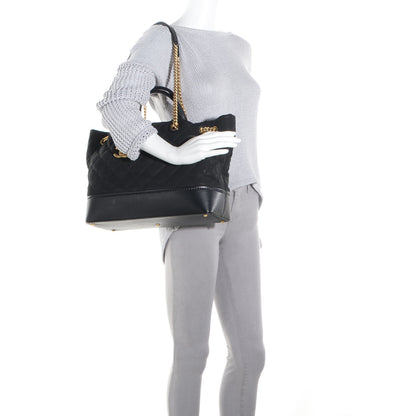 Chanel Iridescent Grained Calfskin Large Tote Black 2 of 9