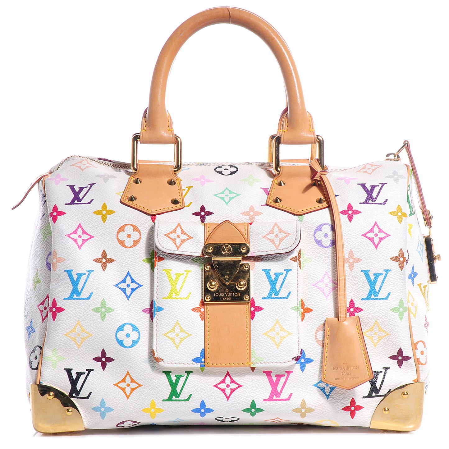 Monogram Multicolor Speedy 30 White