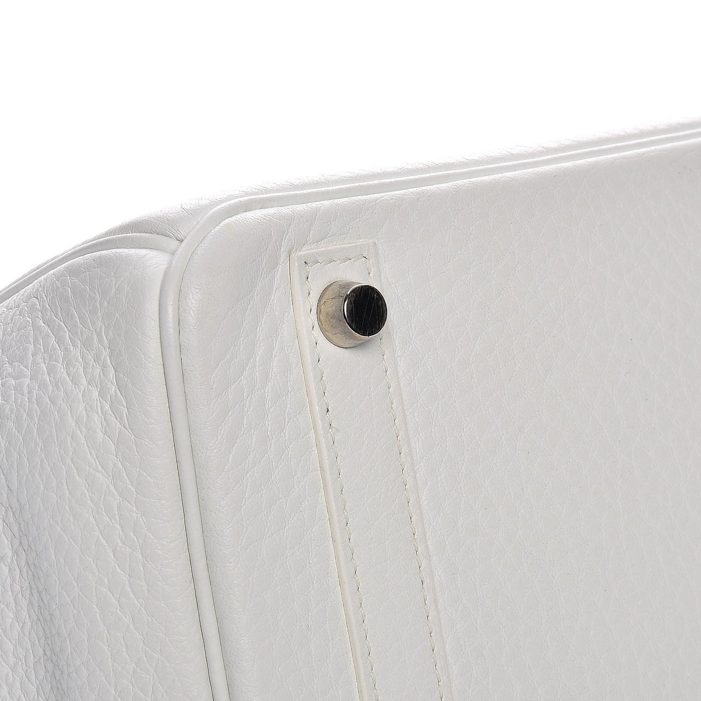 Taurillon Clemence Birkin 30 White