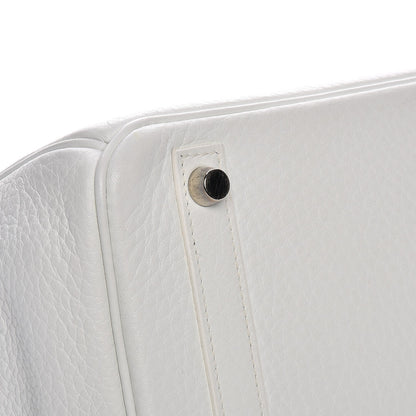 Hermes Taurillon Clemence Birkin 30 White 32 of 33