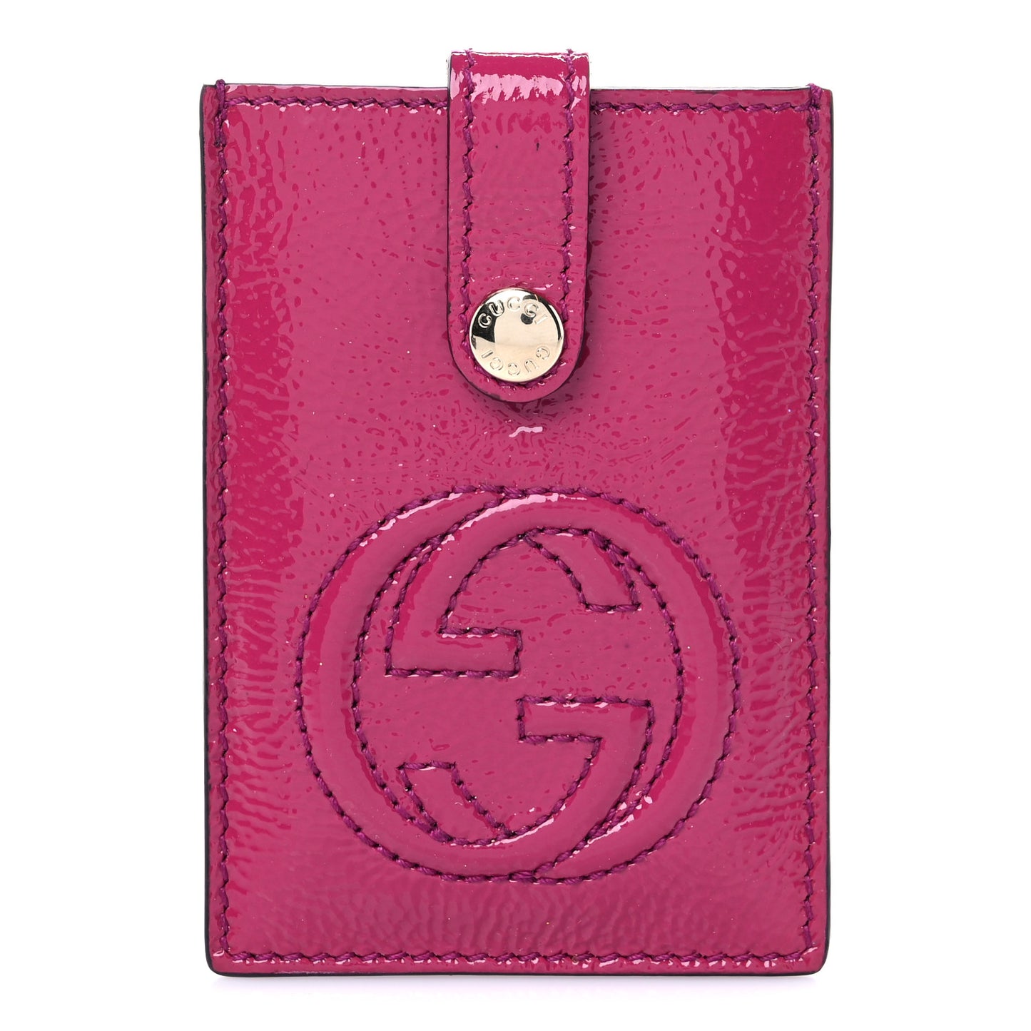 Patent Soho Envelope Card Case Bright Bougainvillea