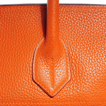 Hermes Taurillon Clemence JPG Birkin 42 Orange 8 of 17