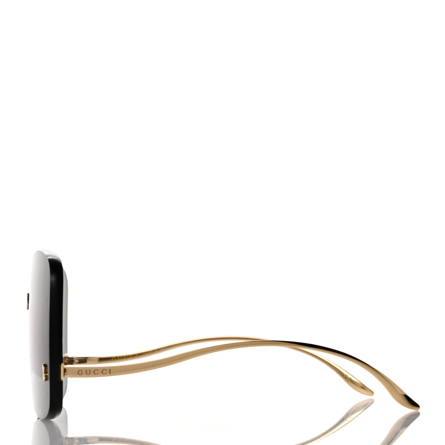 Metal Rimless Sunglasses GG0352S Gold