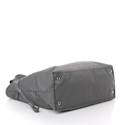Prada Tessuto Nylon Saffiano Tote Ardesia 3 of 8