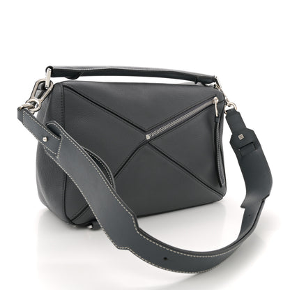 Loewe Calfskin Medium Puzzle Bag Grey 3 of 11