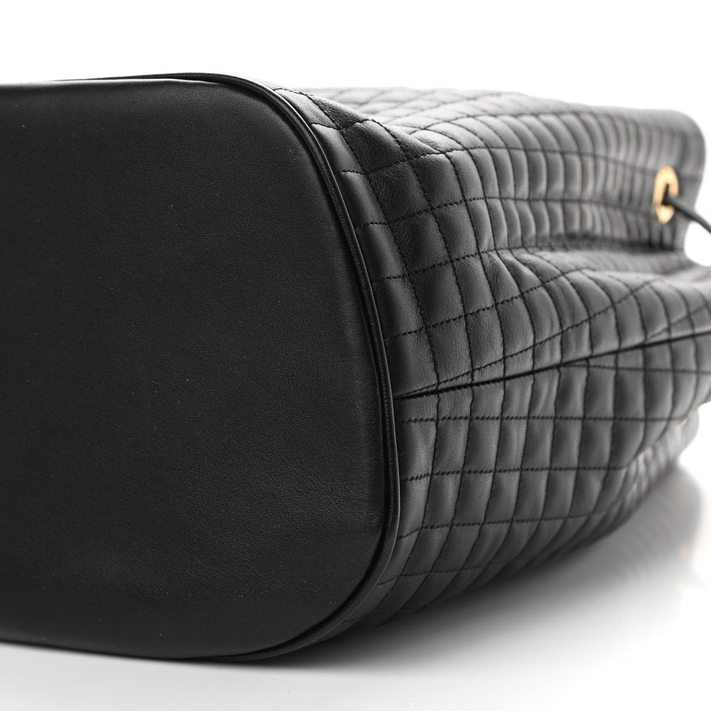 Calfskin Quilted Small C Backpack Black