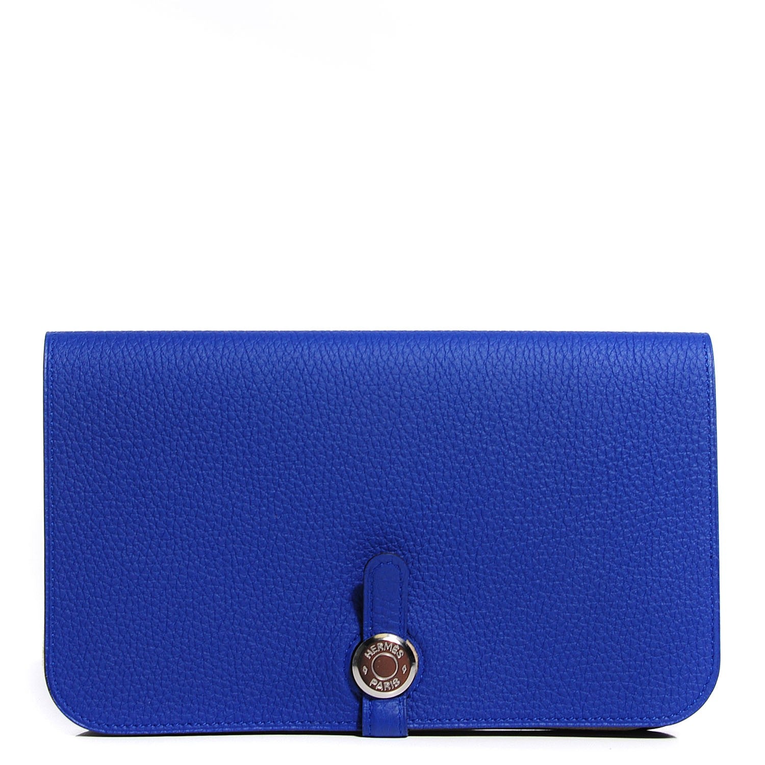 Hermes Togo Dogon Duo Wallet Bleu Electrique 1 of 11