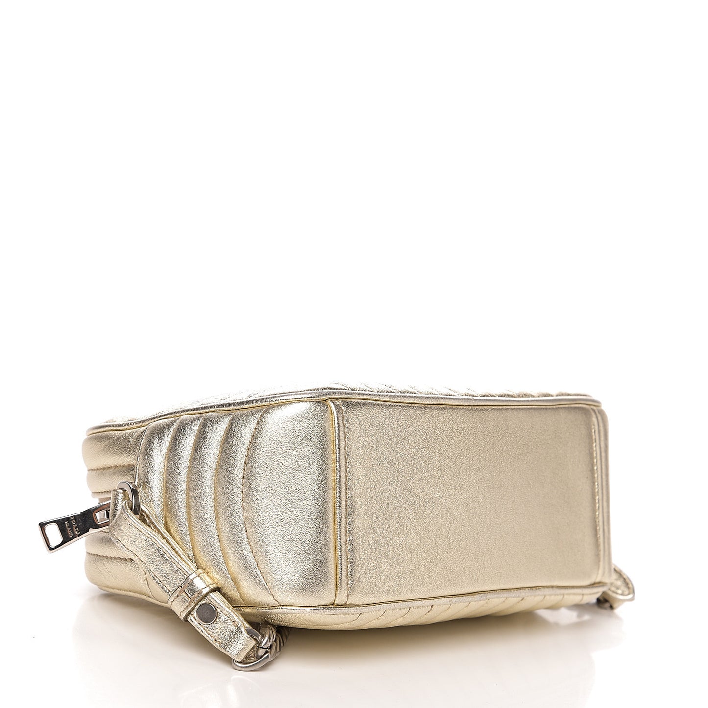 Metallic Nappa Impunture Diagramme Crossbody Pirite