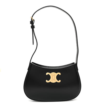 Celine Patent Calfskin Medium Tilly Triomphe Shoulder Bag Black 1 of 9
