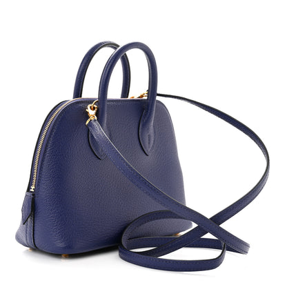Hermes Chevre Mysore Mini 1923 Bolide Bleu Electrique 3 of 10