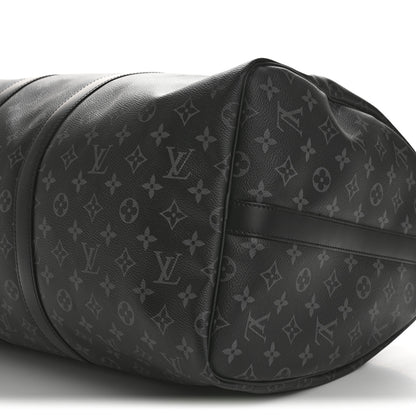 Louis Vuitton Monogram Eclipse Keepall Bandouliere 55 8 of 11
