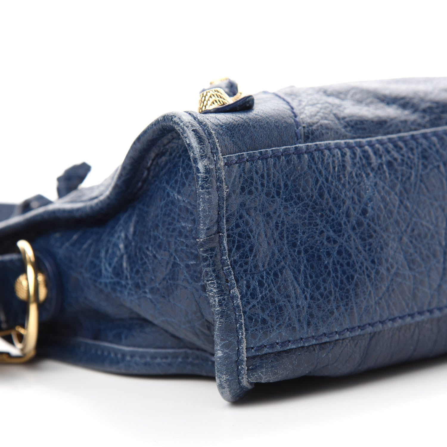 Balenciaga Agneau Giant 12 Gold Hardware Mini City Bleu Mineral 6 of 10