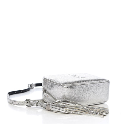 Saint Laurent Metallic Lambskin Monogram Lou Belt Bag Argento 4 of 10
