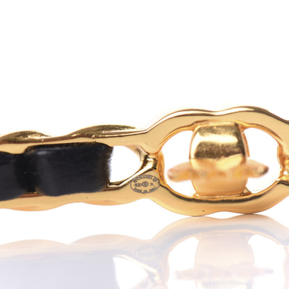 Chanel Pearl Lambskin CC More Is More Hair Clip Black Gold 3 of 3