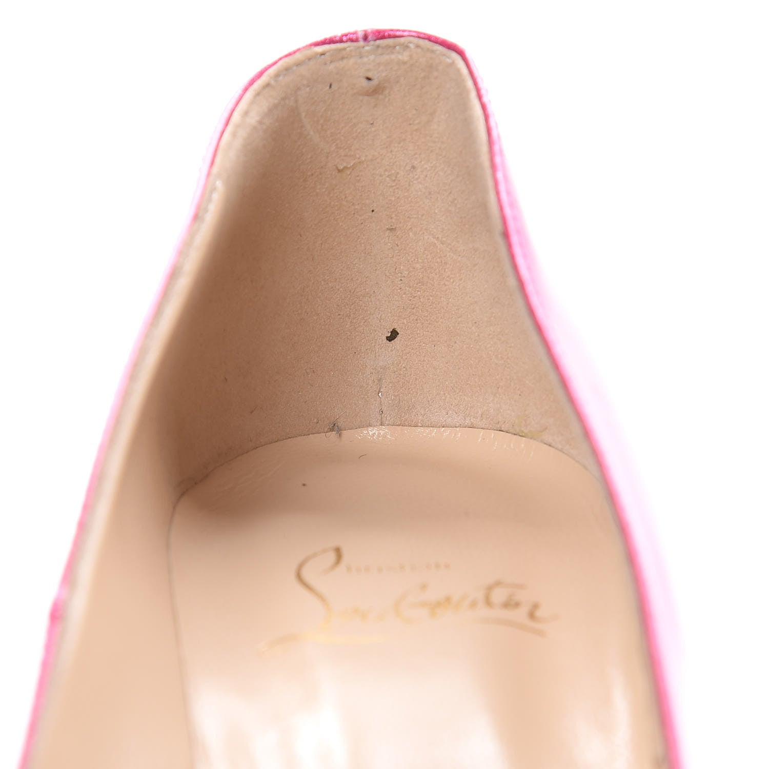Christian Louboutin Patent Glitter Fifi 100 Pumps 37 Pink 8 of 9