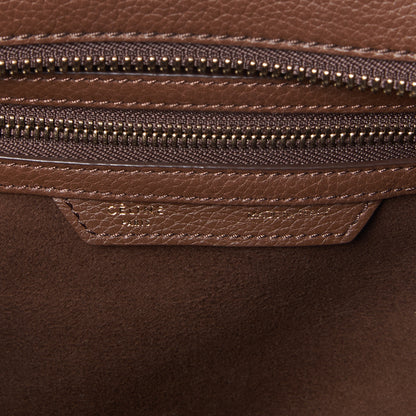 Celine Pebbled Calfskin Micro Luggage Chocolate 8 of 9
