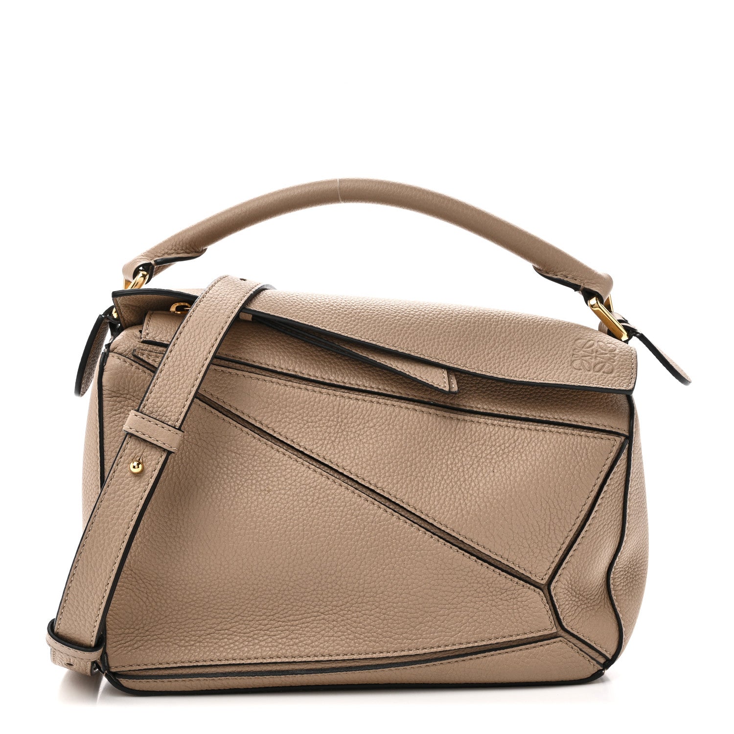 Loewe Grained Calfskin Small Puzzle Bag Sand 1 of 10